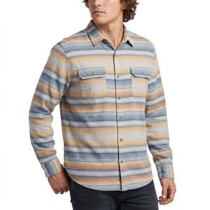 NWT Free nature Wafford Flannel Striped Slim Fit Button-Up Shirt Men Size M